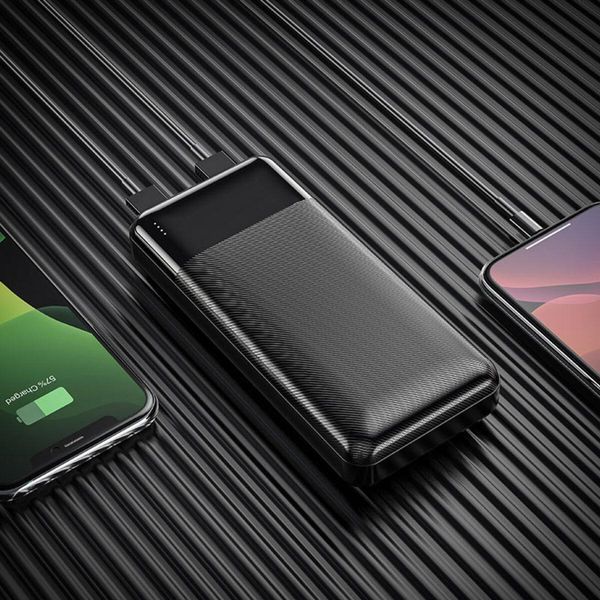 Зовнішній акумулятор HOCO J72A Easy travel power bank(20000mAh) Black 216-00120 фото