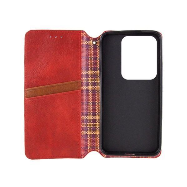 Чехол-книжка Rubic Leather для Xiaomi Redmi Note 13 4G Red 666-02935 фото