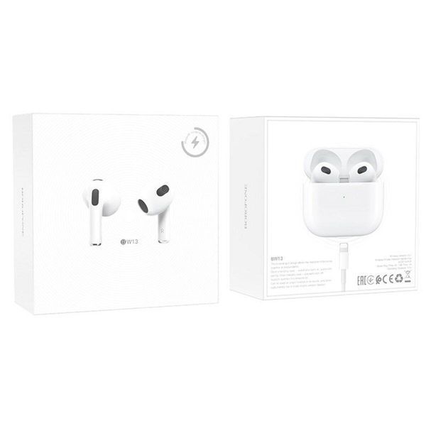 Навушники BOROFONE BW13 True wireless BT headset White 656-00878 фото