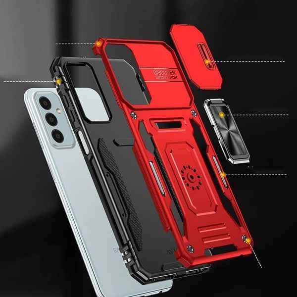 Ударопрочный чехол Camshield Army Ring для Samsung Galaxy A25 5G Red 777-04976 фото