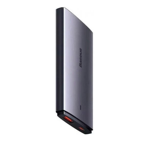 Сетевое зарядное устройство з кабелем Baseus GaN5 Pro Ultra-Slim Fast Charger C+U 65W Gray((With Mini White Cable C to C CCGP150113 фото
