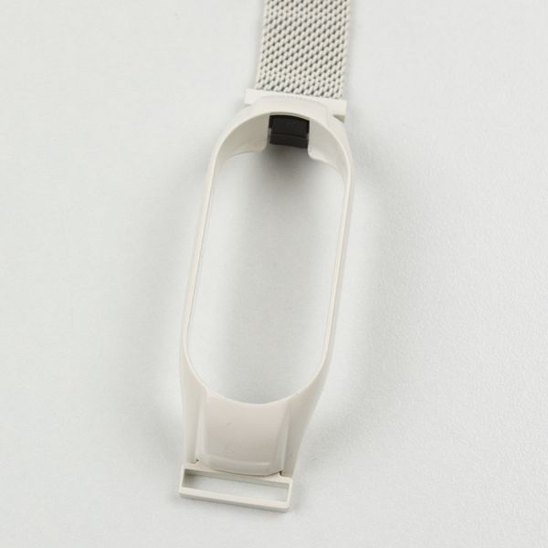 Ремінець Milanese Loop Design для Xiaomi Mi Band 7 white 212-01624 фото