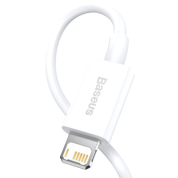 Кабель Baseus Superior Series Fast Charging Data Cable USB to iP 2.4A 2m White CALYS-C02 фото