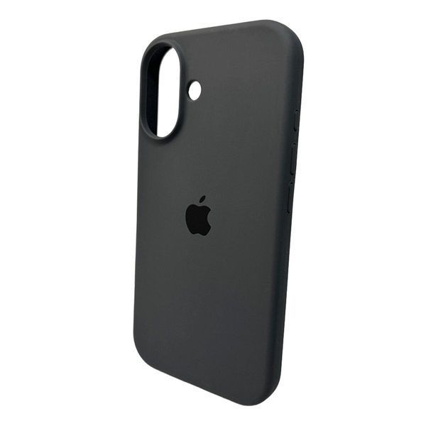 Силіконовий чохол для iPhone 16 Dark Grey 666-01165 фото