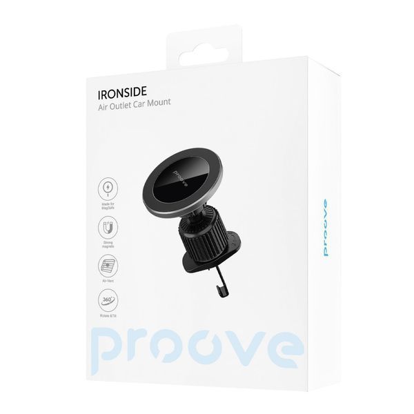 Автодержатель Proove Ironside Air Outlet Car Mount Magnetic Ring black 656-02635 фото