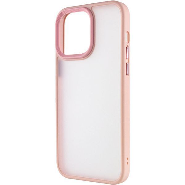 TPU+PC чохол Metal Buttons для Apple iPhone 15 Pro (6.1") Рожевий 777-08268 фото