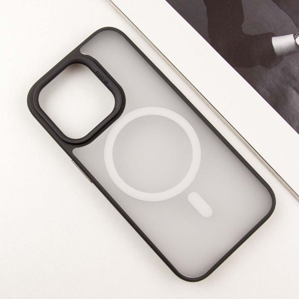 TPU+PC чохол Blueo Skin Friendly Frosted with MagSafe для Apple iPhone 15 Pro Max (6.7") Black 777-07920 фото