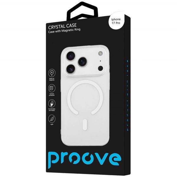 Чехол Proove Crystal Case with Magnetic Ring iPhone 17 Pro Brilliance 656-04468 фото