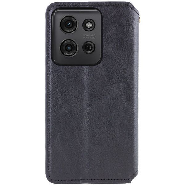 Кожаный чехол-книжка GETMAN Cubic для ZTE Blade A55 4G Черный 555-01611 фото
