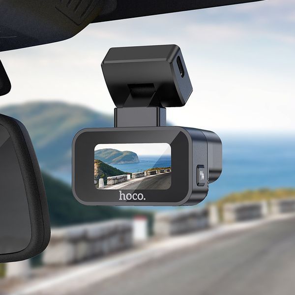 Відеореєстратор HOCO DV10 mini screen dashcam Black 6942007638630 фото