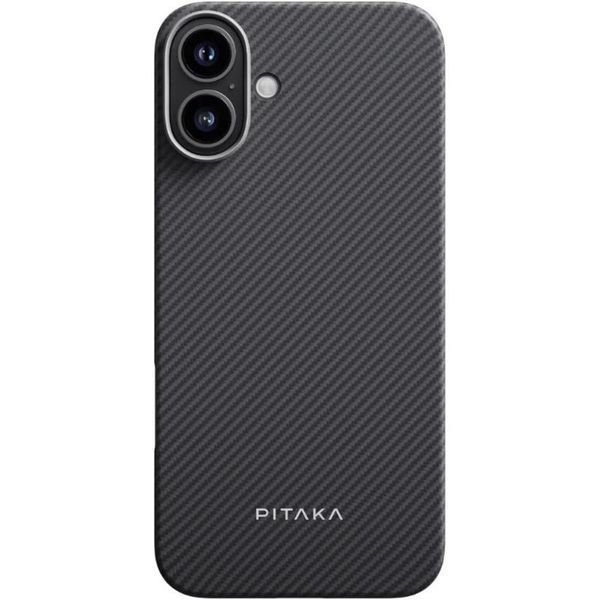 Чехол PC PITAKA with MagSafe для Apple iPhone 16 (6.1") Black 656-08261 фото