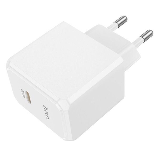Мережевий зарядний пристрій HOCO CS13A Ocean single port PD20W charger White 656-01364 фото