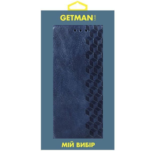 Шкіряний чохол-книжка GETMAN Cubic для Xiaomi 11T / 11T Pro Синій 555-01915 фото