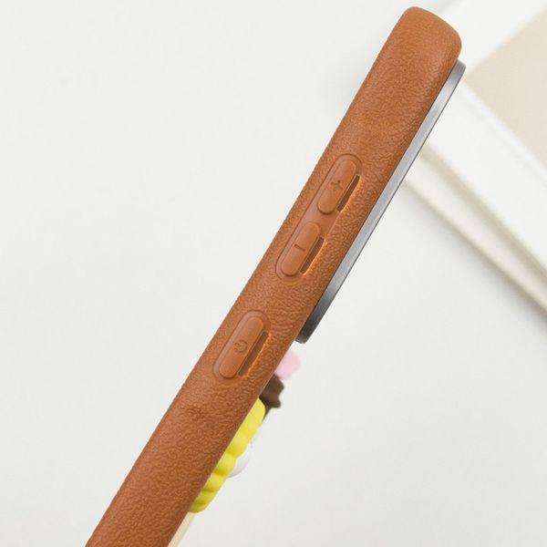 Чехол TPU Leather Toys для Samsung Galaxy A36 5G Labubu / Brown 555-00918 фото