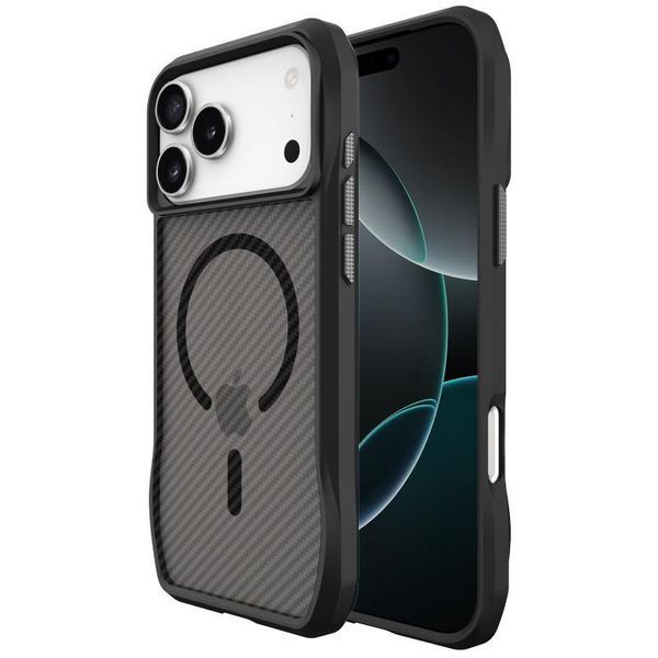 Чохол TPU Space Octagon with MagSafe для Apple iPhone 17 Pro (6.3") Carbon Black 777-09039 фото