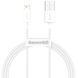 Кабель Baseus Superior Series Fast Charging Data Cable USB to iP 2.4A 2m White CALYS-C02 фото 1