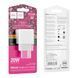 Мережевий зарядний пристрій HOCO CS13A Ocean single port PD20W charger White 656-01364 фото 5