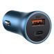 АЗУ Baseus Golden Contactor Pro 40W USB + Type-C + Cable Type-C to Lightning (1m) Blue TZCCJD-03 фото 4