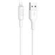 Кабель HOCO X25 USB to iP 2A, 1m, PVC, PVC connectors, White 6957531080114 фото 1