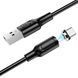 Кабель BOROFONE BX41 USB to Type-C 2.4A, 1m, PVC, PVC connectors, magnetic, Black 6931474738462 фото 4