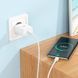 Мережевий зарядний пристрій з кабелем HOCO C104A Stage single port PD20W charger set (Type-C to Type-C) (EU) White 6931474782915 фото 8