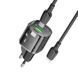 МЗП Borofone BN17 Sunlight PD20W+QC3.0 (1USB-A/1C) + кабель Type-C to Lightning Transparent black ILSO-00000075044-1 фото 4