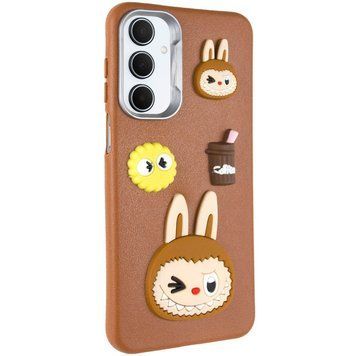 Чехол TPU Leather Toys для Samsung Galaxy A15 4G/5G / M15 5G Labubu / Brown 555-00936 фото
