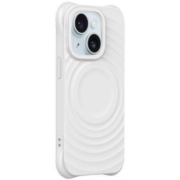 Чехол TPU Orbit with MagSafe для iPhone 15 White 214-03259 фото