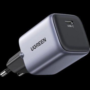 Мережевий зарядний пристрій UGREEN CD319 USB-C GaN Fast Charger 30W EU (Space Gray)(UGR-90666) 656-01384 фото