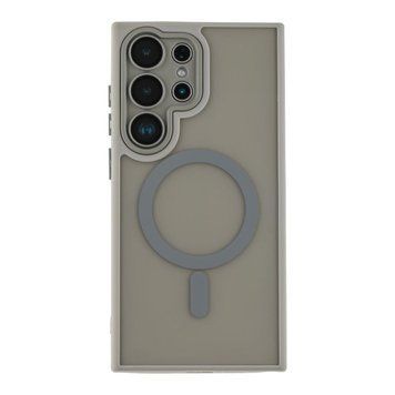 Чохол TPU+PC Magnetic Matte Camera Lens with Magsafe для Samsung Galaxy S23 Ultra 5G (S918) Grey 757-00324 фото