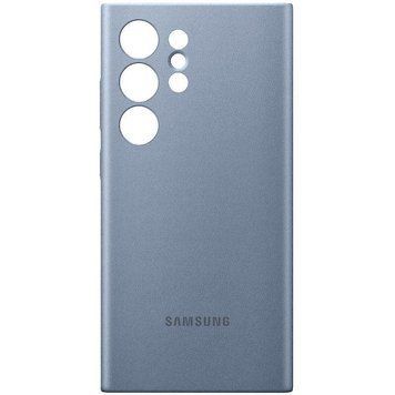 Кожаный чехол Leather Case для Samsung Galaxy S24 Ultra Lavender gray 777-07941 фото