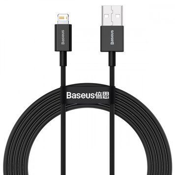 Кабель Baseus Superior Series Fast Charging Lightning 2.4A (2m) Black CALYS-C01 фото