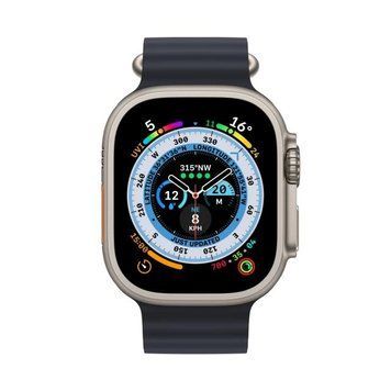 Силіконовий рифлений ремінець Ocean для Apple Watch 38/40/41 mm Темно-сірий 212-00483 фото