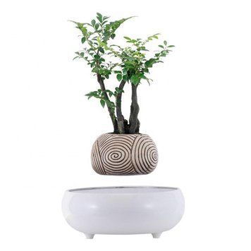 Магнитный левитирующий горшок для растений HCNT Magnetic Levitating Pot M5B-PZ-T White 656-03261 фото