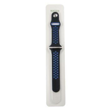 Ремешок для Apple Watch Nike 42/44/45/49mm Black Blue 212-02322 фото
