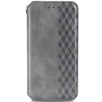 Кожаный чехол-книжка GETMAN Cubic для Xiaomi 12T / 12T Pro Серый 555-01883 фото