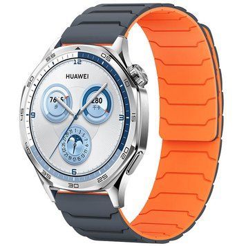 Ремінець Dual-color Magnetic для Smart Watch 22mm Grey / Orange 212-01742 фото