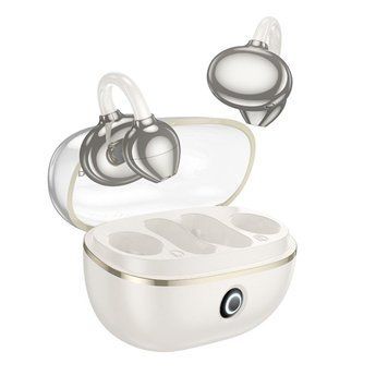 Бездротові навушники BOROFONE FQ5 Spirit clip-on true wireless BT headset Milky white 656-01608 фото