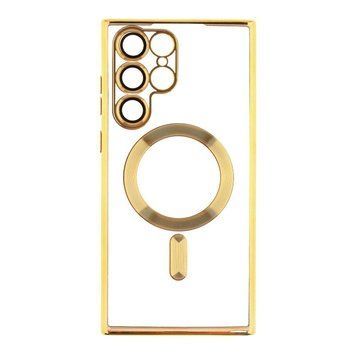 Чохол Wave TPU Metallic with Magsafe для Samsung Galaxy S22 Ultra (S908) Gold 555-00172 фото