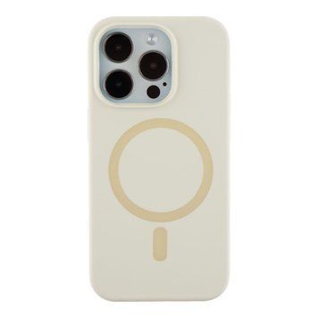 Чехол Glow Silicone Case with Magsafe для iPhone 14 Pro Max Antique white 214-03910 фото