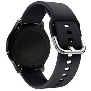 Ремінець Универс 22mm Silicone Original Design для Samsung/Amazfit/Huawei Black 212-02774 фото
