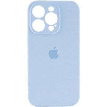 Силиконовый чехол с закрытой камерой для iPhone 14 Pro Mist Blue 666-00875 фото