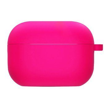 Силиконовый футляр с микрофиброй для наушников Airpods 4 Barbie pink 203-00380 фото