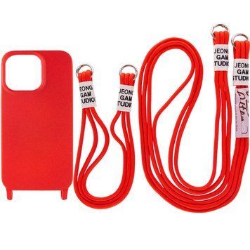 Чехол TPU two straps California для iPhone 13 Red 208-05657 фото