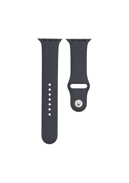 Силіконовий ремінець для Apple Watch 38/40/41 мм Dark Grey 212-00609 фото
