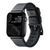 Ремінець для Apple Watch Leather+Silicone 38/40/41 mm Black Black 212-02222 фото