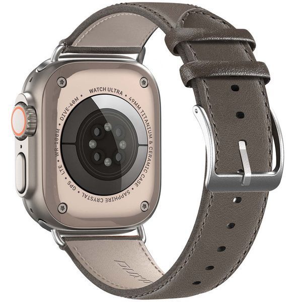 Ремешок Dux Ducis Leather Strap Classic для Apple Watch 42(ser.1-3)/44/45/46/49mm Grey 212-01792 фото