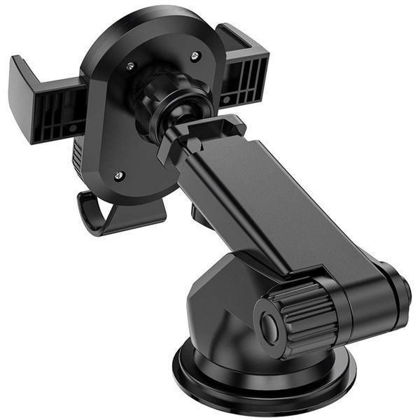 Тримач для мобільного BOROFONE BH39 Amazing bay one touch center console car holder Black 656-00452 фото