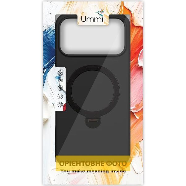 Чохол Ummi Colorful with MagSafe HQ Ring для Apple iPhone 17 Air (6.5") Black 777-08764 фото