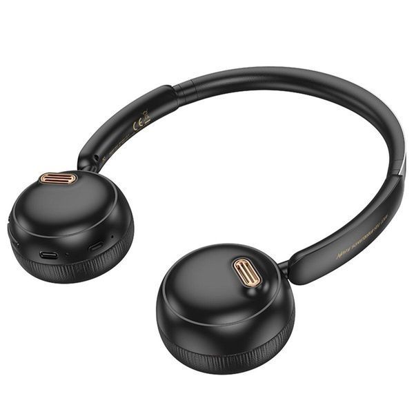 Бездротові накладні навушники HOCO W62 Verso retro BT headphones Black 656-03823 фото